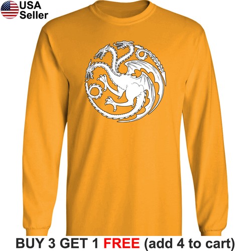 Juego de Tronos Targaryen Camiseta Larga Casa GoT Fuego y Sangre Madre Dragón - Imagen 26 de 26