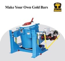 300 Kilo 2370 F  Propane Gas Tilting Furnace-Smelt/Melt Gold-Copper-Silver 1330C
