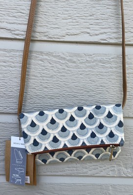 Blue White Recycled NWT Ethical brand Joyn Hip waist pack crossbody belt bag