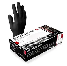 2000 XS Extra Small Black Nitrile Gloves 3.2 mil Disposable Exam Latex Free Bulk