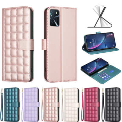 Handyhülle For Redmi Note 13 Pro 13 12S 11E 11S 10T Leder Raster Farbe Geldbörse