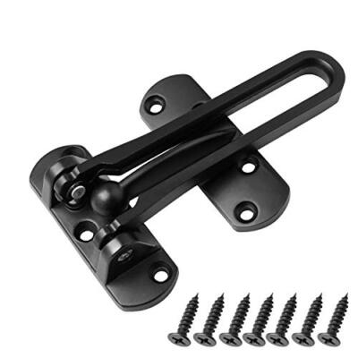 Door Reinforcement Lock Latch Swing Bar Lock for Home Security Front Door 