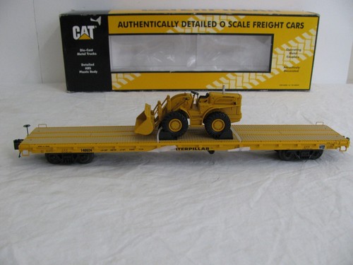 MTH Premier Caterpillar 140824 Flat Car w/ CAT 966A Traxcavator #20-98796 Read! - Picture 4 of 12