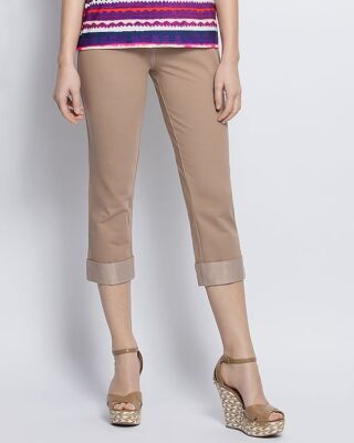 Hose beige 36/38 Damen 6/8-Hose ''taupe'' UVP: 59,99  P606