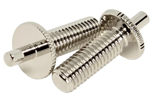 ABM Import Conversion Posts - M8 to smooth 4mm posts for Epiphone - Nickel