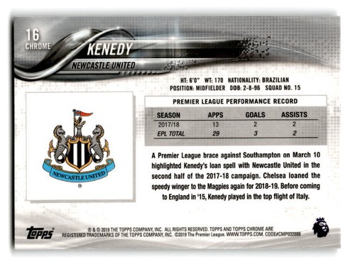 2018-19 Topps Chrome Premier League Soccer Base- Pick Your Card - Picture 31 of 195