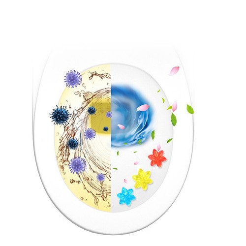 Toilet Cleaning Gel Stamps Floral Scented Gel Bathroom Bowl Toilet Freshener Gel - Picture 9 of 18