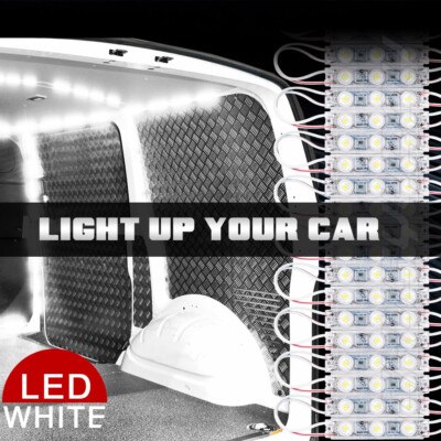 10PCS LED Truck Bed/Rear Work Box Lighting Kit for Cargo Pickup Camper Garage