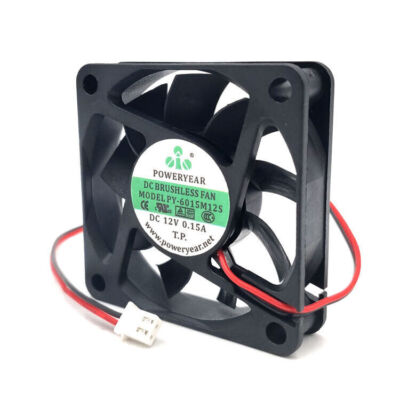  PY-6015M12S 12V 0.15A 6015 6CM 2-wire chassis cooling fan