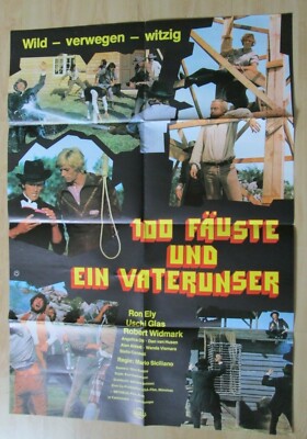 Filmplakat - 100 Fäuste und ein Vaterunser ( Ron Ely , Uschi Glas ) 