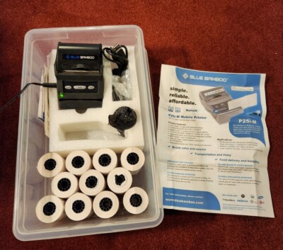 Blue Bamboo P25-M ポータブルサーマルレシートプリンター Blue Bamboo P25i-M Mobil Card Printer | eBay