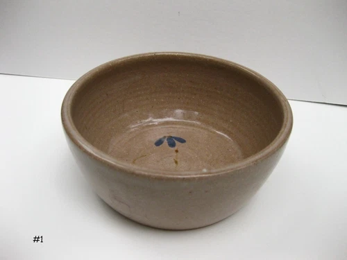 Jugtown Ware North Carolina Pottery Bowl~Elegant Simple Floral~EUC~#1~Lovely!!