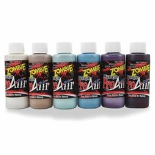 ProAiir Water Resistant Airbrush Makeup Zombie 3 Kit, 6 1oz Bottles