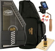 Oscar Schmidt OS73C 1930's Reissue 21 Chord Autoharp Gig Bag Bundle - Satin