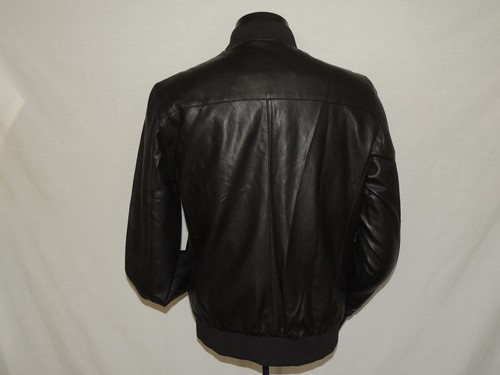 Guess Faux - leather full zip Bomber jacket size M - Picture 5 of 9