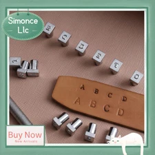 36Pcs Leather Number and Alphabet Stamping Tools Set 6.5mm-3.5mm