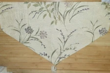 2pc Set  NEW CROSCILL Irresistible Floral Ascot Valances w Tassle