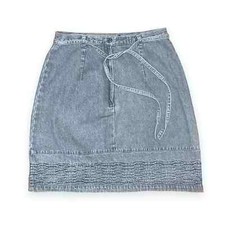 Vintage Route 66 Light Wash High Waisted light wash Denim Jean Skirt Size 5/6