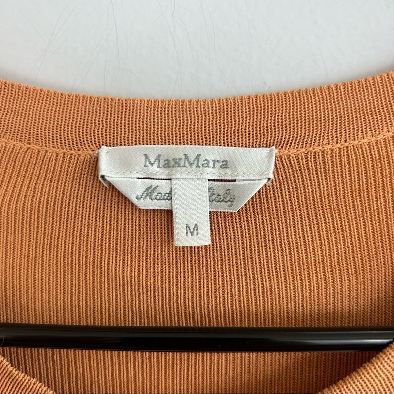 MaxMara Sherbert Orange Button Down Cardigan Top … - image 6