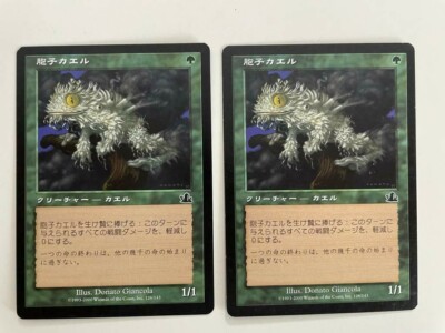 MTG 2X JAPANESE PROPHECY SPORE FROG NM MAGIC THE GATHERING GREEN