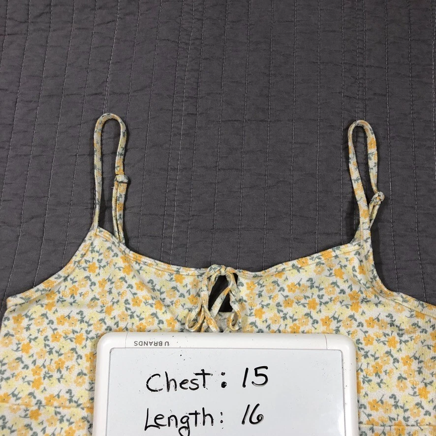 Gilly Hicks Pijama Top Mujer Mediano Amarillo Floral Camisola Prendas para dormir Camisa Pijamas Foto 4 de 4