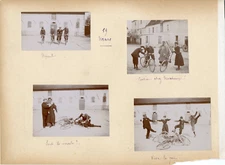 France, excursion à vélo !  Vintage silver print Tirage argentique  18x24 