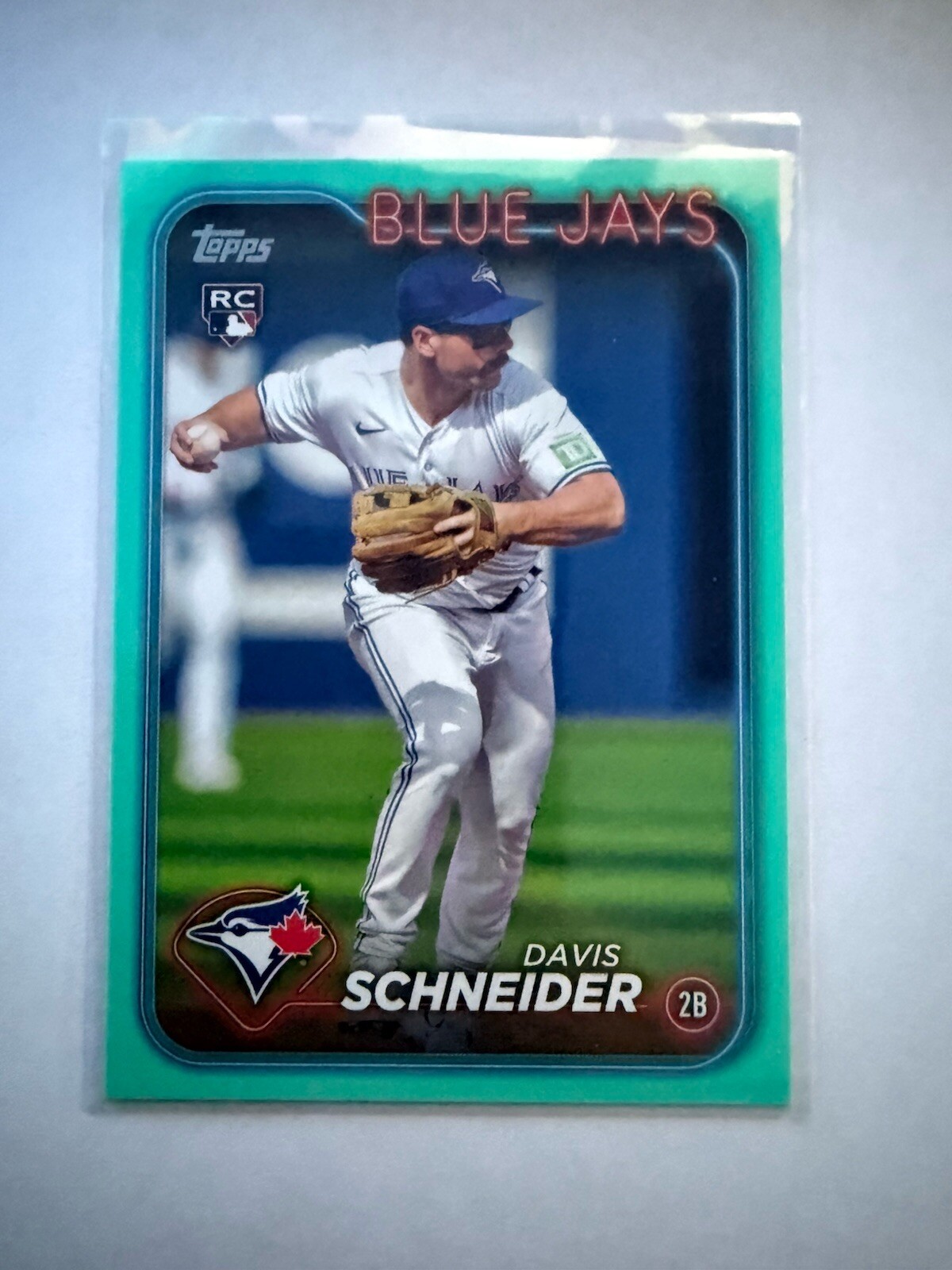 2024 Topps Series 1 - Aqua #189 Davis Schneider (RC)