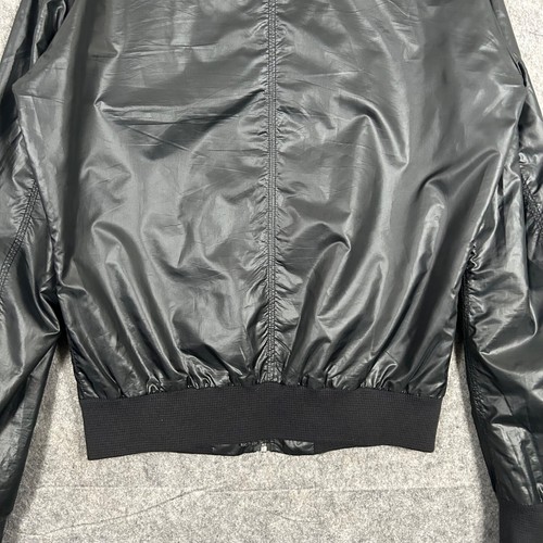 Allsaints Jacket Mens Size M Black Metamorphosis Shiny Wet Look Gorpcore Y2k VTG - Picture 11 of 12