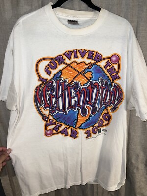 Y2K Don't Panic Millenium Tee Sz XXl 1999