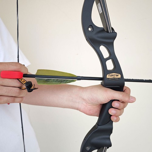 62" Recurve Bow F Interface 19" Riser 25-60lbs Limbs Archery Hunting Target H3 - Picture 11 of 21