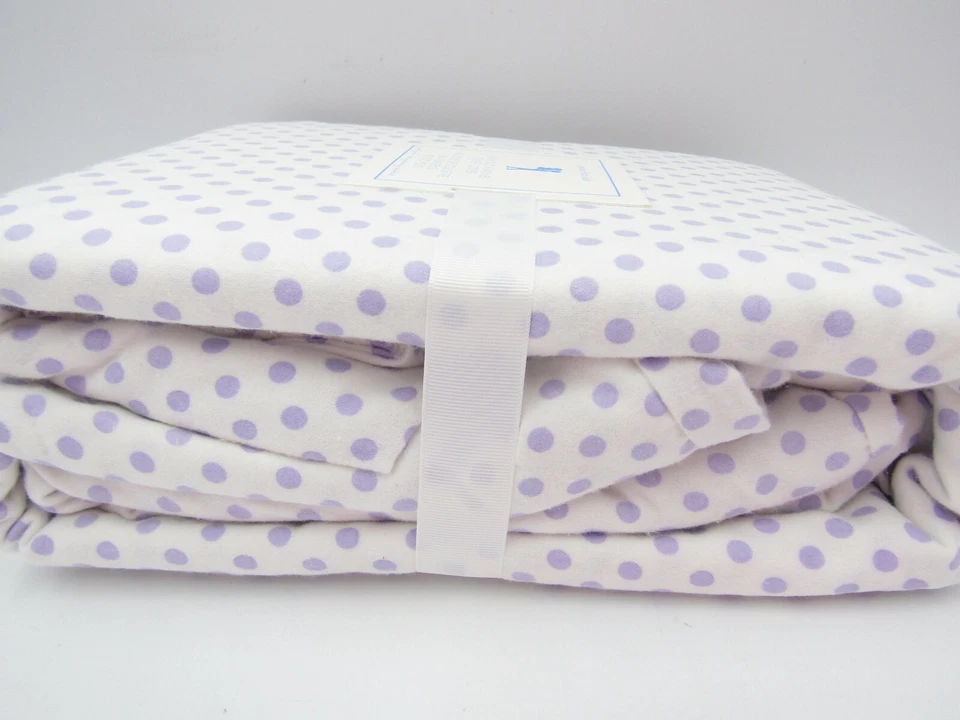 Funda nórdica Pottery Barn Kids mini punto franela púrpura completa reina #P304C Foto 3 de 4