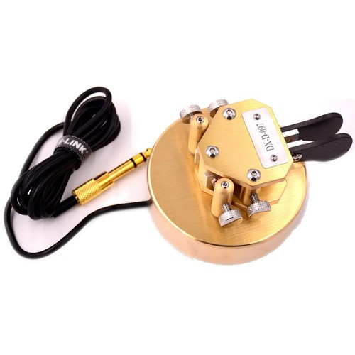 Heavy Morse Code Key Copper Telegraph CW Auto Torsion Bar Double Single Paddle - Picture 11 of 18