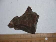 Hand axe early man paleolithic acheulean chopper blade tool Africa 2.75 inch X48