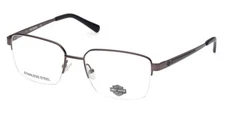 Harley Davidson HD0882 009 Gunmetal Metal Semi Rim Eyeglasses Frame 56-18-140 09