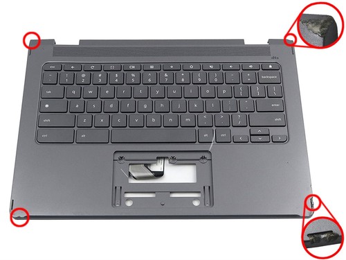 ACER CP714-1WN TASTATUR HANDAUFLAGE MONTAGE 6B.KL4N7.023 OHNE TOUCHPAD *SCHÄDEN*