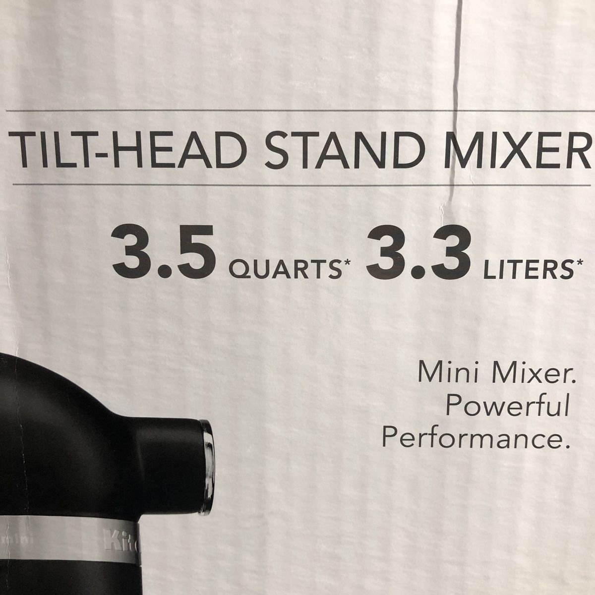 KITCHENAID KSM3316XBM Artisan Mini 3.5 Quart TiltHead Stand Mixer