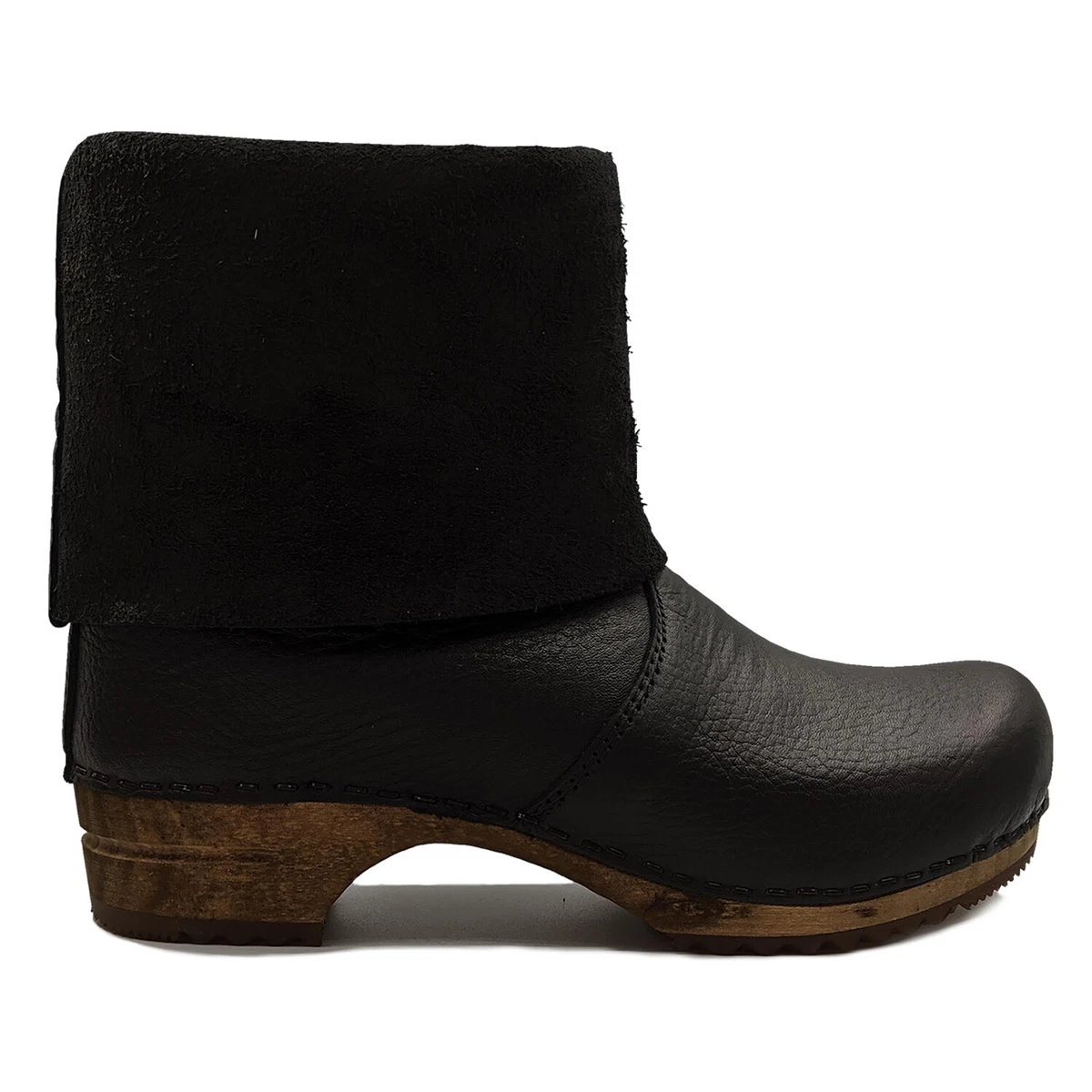Sanita Black Boots with White Fur Trim sanita_0009_womens_boots_db779  main image 3