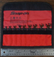 Super SNAP ON O9XI709SBK, MIDGET Combo WRENCH Set, SAE, 6 Point - 1/8"-3/8"