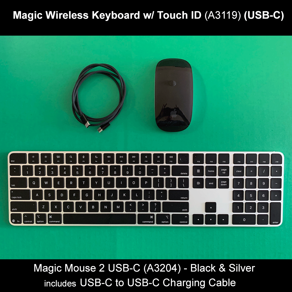 キーボード Apple Magic Keyboard with Touch ID A3119 Apple Magic Keyboard Touch ID (A3119) USB-C + Magic Mouse A3204