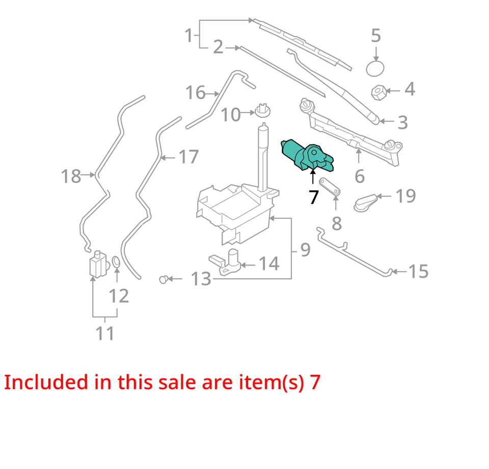 Motor limpiaparabrisas compatible con 09-12 SANTA FE 2685631 Foto 3 de 4