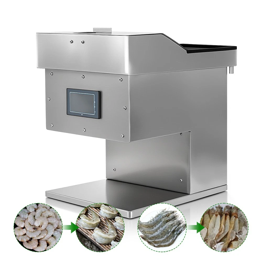 Commercial Shrimp Peeler Machine Stainless Butterfly Shrimp Open Back Slicer