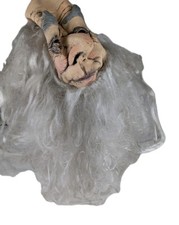 2004 Mario Chiodo Large Latex Mask Wizard Old man Full Head Bald w/Hair READ