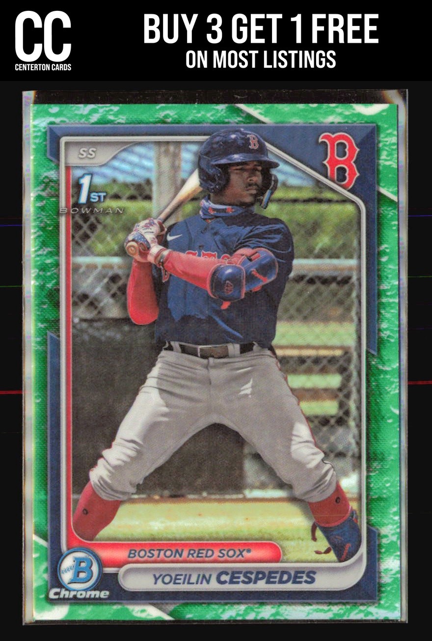 2024 Bowman #BCP-139 Yoeilin Cespedes Chrome Prospects Lunar Glow Refractor 1ST