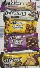 50 FitCrunch Protein Bars  5 assorted See Picture Best Buy 12/2025 *READ*