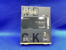 WDS200T4X0E WD BLACK SN7100 2TB NVMe Gen4 PCIe M.2 2280 Internal Gaming SSD