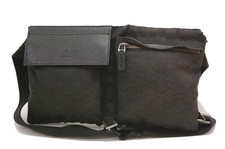Marsupio Gucci GG tela monogramma cintura vita marsupio nero 0528a