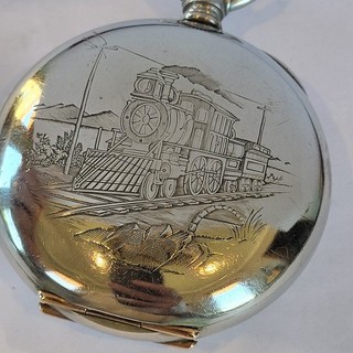 J94 AWESOME 1903 LOCOMOTIVE TRAIN CASE NICE 18s WALTHAM 15J MODEL 1883 RUNS A !