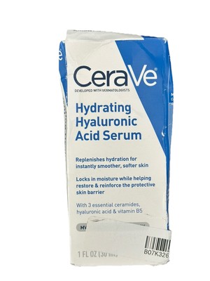 CeraVe Hydrating Hyaluronic Acid Serum 1fl oz   (1pk) Box Damaged Sealed