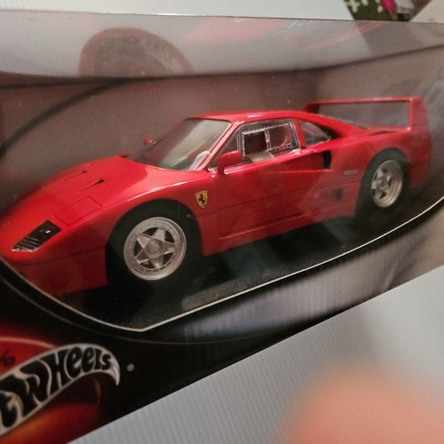 1/18 Hot Wheels Ferrari F40 Competizione Rojo Artículo Sin Abrir Raro - Imagen 2 de 9