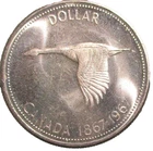 New Listing1967 CANADA Silver Dollar 80% Silver High Grade UNC🪙Very Nice Flying Goose Coin